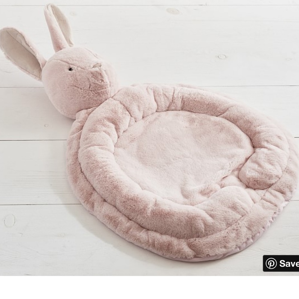 Pottery Barn Kids Pink Bunny Playmat
